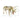 Decorative deer figurine with floral patterns and measurements on a white background