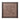 Floral patterned fabric square with a brown border on a white background