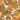 Leaves in oranges, yellows, and red on white background