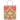 Caspari Gingerbread House Gift Bag, Small. Bag has red and white striped rope handle.