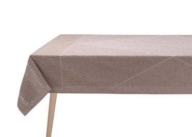 Le Jacquard Francais Club Beige Tablecloth available at Welcome Home in Annapolis
