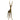 Gold deer figurine on a white background