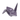Urban Tokyo - Origami Crane Porcelain Chopsticks Rest 2"L Purple (12/288)