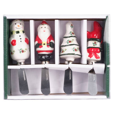 Winterberry Assorted Christmas Spreaders Set of 4