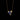 Necklace with a blue flower pendant on a black background