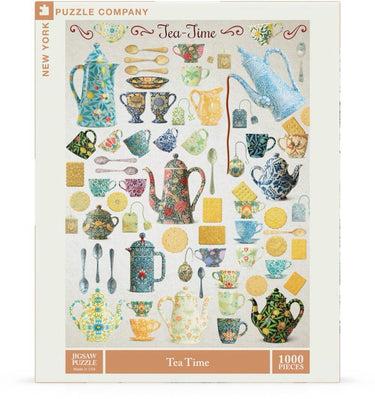 New York Puzzle Company - Tea Time - 1000 Piece Jigsaw Puzzle