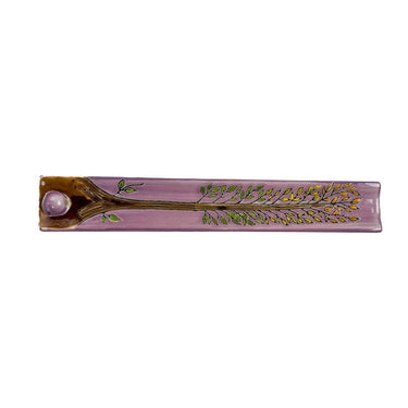 Urban Tokyo - Handpainted Ceramic Incense Holder 9 inch L Tree of Life (1/72)