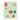 Decorative card with holiday-themed illustrations on a light green background