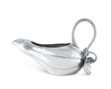 Pewter Gourd Gravy Boat