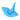 Urban Tokyo - Origami Crane Porcelain Chopsticks Rest 2"L Blue