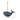 Homart Blue Wood Whale Ornament