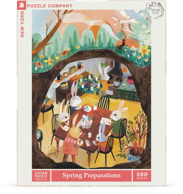 New York Puzzle Company - Spring Preparations - 500 Piece Spring Easter Jigsaw Puzzle