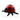 Small red and black ladybug figurine with measurement markings.