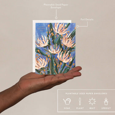 Seedlings - Pretty Petals - Birthday Card