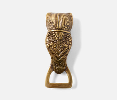 Archibald Owl Bottle Opener, Antique Brass