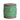 Wooden spool with spring green velvet ribbon secured with pin