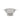 Metallic colander on a white background