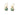 Amazonite & Moontstone, Double circle gemstone earrings.