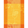 Garnier Thiebaut Limoncello Spritz Tea Towel features the cocktail surrounded by lemons and swirly designs