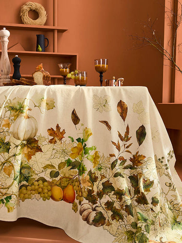 Garnier-Thiebaut ‘Delices D’Automne Potiron’ tablecloth