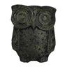 Big Eye Owl, Green Patina, front view