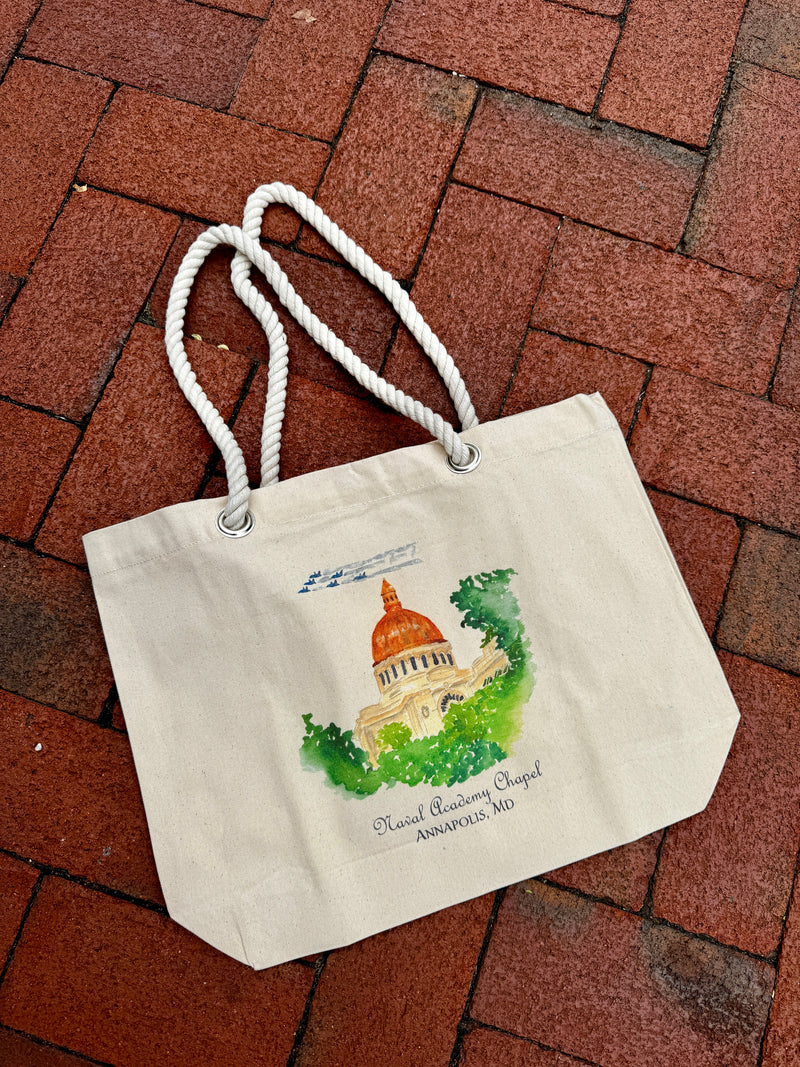 USA Naval Academy Chapel & Blue Angels Annapolis Tote Bag