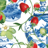 Caspari Strawberries & Cream Guest Towel