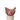 French ceramic poullet in Bordeaux red and white spot