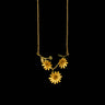 Michael Michaud Three Daisy Gold Necklace