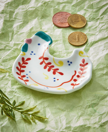 tag - Chicken Trinket Dish Multi Ceramic Everyday