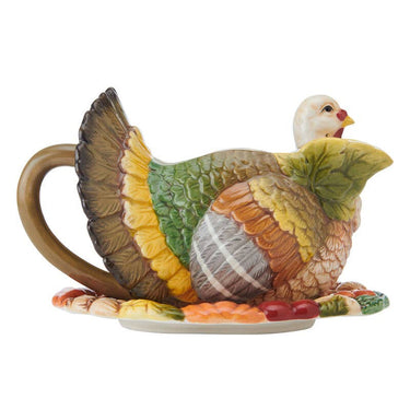 Fitz & Floyd Thanksgiving Gravy Boat