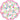 Scalloped edge round paper placemat with rabbits, carrots and spring flowers