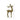 A metallic gold deer figurine with textured, hammered details, standing on a plain white background.