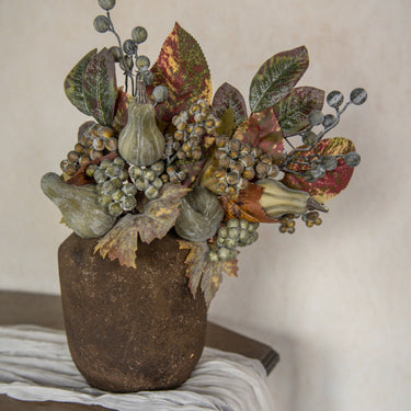 Green Berry & Gourd Artificial Floral Pick