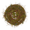 Mossy nest wreath on a white background