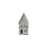Decorative Painted Metal Houses with Cut-Outs