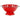 Red 3 Quart Powder Coated Colander