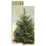 A box of fireplace matches designed with a Christmas tree and holly motif, titled 'Oh, Christmas Tree'.