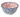 Blue and white floral pinch pot bowl