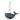 Homart Blue Wood Whale Ornament
